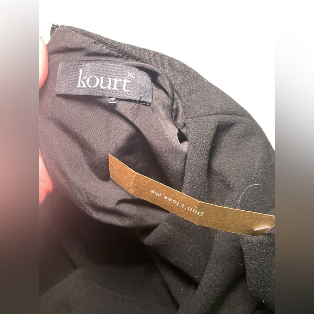 Kourt New Black Short Sleeve Georgie Dress Size XL - Picture 7 of 7